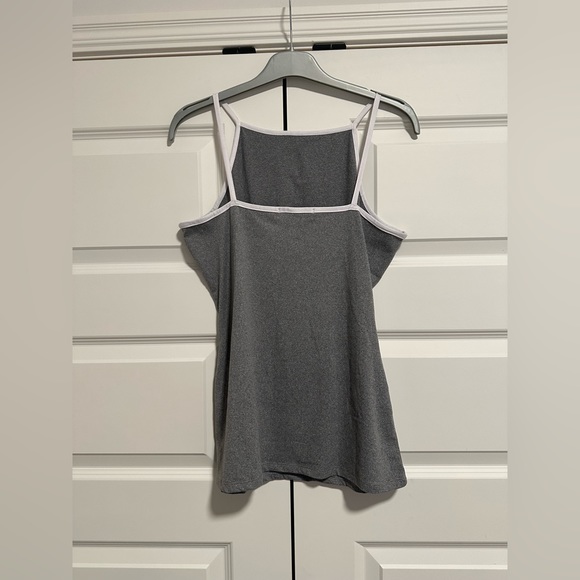 Forever21 Cami Tank Top 1X Grey with White Flower - Picture 2 of 13